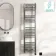 Naples Electric Premium Brushed Gunmetal Straight Heated Towel Rail 1600x400mm