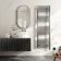 Naples Electric Premium Brushed Gunmetal Straight Heated Towel Rail 1600x500mm