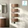 Seville Electric Brushed Copper Designer Flat Panel Heated Towel Rail 1200x450mm