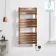 Santorini Electric Brushed Copper Flat Panel Heated Towel Rail 1200x600mm