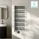Cannes Electric Matt Black Designer Heated Towel Rail 1200x500mm