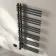 Cannes Electric Matt Black Designer Heated Towel Rail 1200x500mm