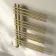 Cannes Electric Brushed Brass Designer Heated Towel Rail 800x500mm