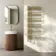 Cannes Electric Brushed Brass Designer Heated Towel Rail 1200x500mm