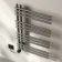 Cannes Electric Brushed Gunmetal Designer Heated Towel Rail 800x500mm