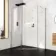 Copenhagen Easy Clean 8mm Walk In Shower Enclosure 700mm & 800mm Glass with Pivotal Return Panel
