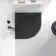 Berlin Quadrant Matt Black Slate Effect SMC Composite Shower Tray 800x800mm