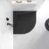 Berlin Quadrant Matt Black Slate Effect SMC Composite Shower Tray 900x900mm