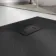 Berlin Rectangular Matt Black Slate Effect SMC Composite Shower Tray 1200x900mm