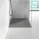 Berlin Rectangular Dark Grey Slate Effect SMC Composite Shower Tray 1100x800mm