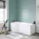 P Shaped 1700 Shower Bath - Left Handed
