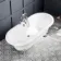 Grosvenor 1800mm Roll Top Bath - Chrome Ball Feet
