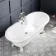 Grosvenor 1700mm Roll Top Bath - White Ball Feet