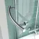 P Shaped 1600 Shower Bath with Front Panel & 4mm Screen with Rail - Left Handed
