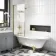 Abingdon 1700 Roll Top Shower Bath - Brushed Brass Ball Feet & 6mm Brushed Brass Bath Screen