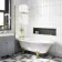 Abingdon 1700 Roll Top Shower Bath - Brushed Brass Ball Feet & 6mm Brushed Brass Bath Screen