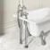 Abingdon 1700mm Single Ended Roll Top Bath - Grey Feet