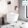 Nevada Rimless Wall Hung Toilet With Premium Soft Close Slim Seat