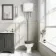 Hudson Traditional Toilet With High-Level Cistern and Graphite Grey Wooden Seat