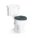 Lima Traditional Close Coupled Toilet With Inky Blue Wooden Seat