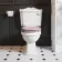 Lima Traditional Close Coupled Toilet With Cashmere Pink Wooden Seat