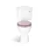 Lima Traditional Close Coupled Toilet With Cashmere Pink Wooden Seat