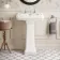 Enid Traditional Pedestal Basin Double Tap Hole 545mm