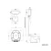 Hudson Traditional Close Coupled Toilet High-Level Cistern & Pedestal Basin Set Single Tap Hole