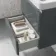 Corsica Storm Grey Wall Hung Slimline Basin Drawer Vanity 500mm
