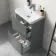 Corsica Storm Grey Slimline Basin Drawer Vanity 500mm
