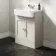 Monaco Chalk White Basin Vanity 600mm