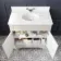 Lucia Chalk White Vanity with Marble Top & Undermount Basin 830mm