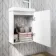 Trent Gloss White Cloakroom Wall Hung Basin Vanity 400mm