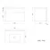 Trent Gloss White Wall Hung Basin Drawer Vanity 600mm