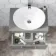 Avon Stone Grey Wall Hung Drawer Vanity with Oval Counter Top Basin 600mm