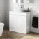 Trent Gloss White Vanity with Curved Counter Top Basin 800mm