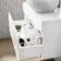 Trent Gloss White Wall Hung Drawer Vanity with Curved Counter Top Basin 800mm