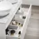 Trent Gloss White Double Wall Hung Drawer Vanity with Marble Top & Oval Counter Top Basin 1200mm