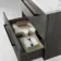 Elba Charcoal Elm Wall Hung Drawer Vanity Marble Top & Oval Counter Top Basin 600mm - Black Accents