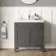 Bermuda Graphite Grey Basin Vanity 800mm