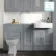 Monaco Dove Grey Combination Vanity Basin 1500mm (Excludes Pan & Cistern)