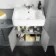 Monaco Dove Grey Combination Vanity Basin 1500mm (Excludes Pan & Cistern)