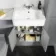 Monaco Dove Grey Combination Vanity Basin with Marble Top 1200mm (Excludes Pan & Cistern)