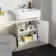 Monaco Chalk White Combination Vanity Basin with Marble Top 1200mm (Excludes Pan & Cistern)