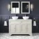 Lucia Chalk White Double Vanity with Marble Top & Round Counter Top Basin 1200mm