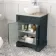 Lucia Inky Blue Vanity with Oak Effect Top & Round Counter Top Basin 640mm