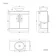 Avon Gloss White Vanity with Curved Counter Top Basin 800mm - Black Accents