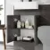 Harper Charcoal Elm Basin Vanity with Marble Top & Back To Wall Unit 1000mm - Black Accents