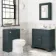 Lucia Inky Blue Vanity with Marble Top & Undermount Basin 830mm