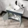 Bermuda Inky Blue Vanity with Marble Top & Oval Counter Top Basin 800mm